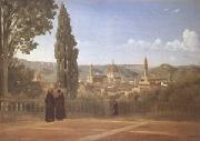 Jean Baptiste Camille  Corot Florence View from the Boboli Gardens (mk05) France oil painting reproduction